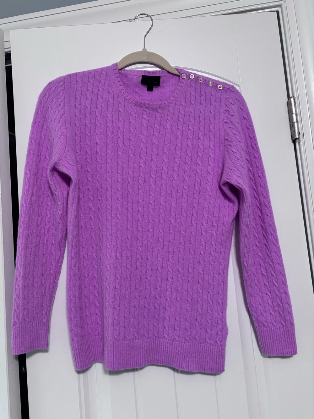 J.Crew collection 100% cashmere cable knit sweater